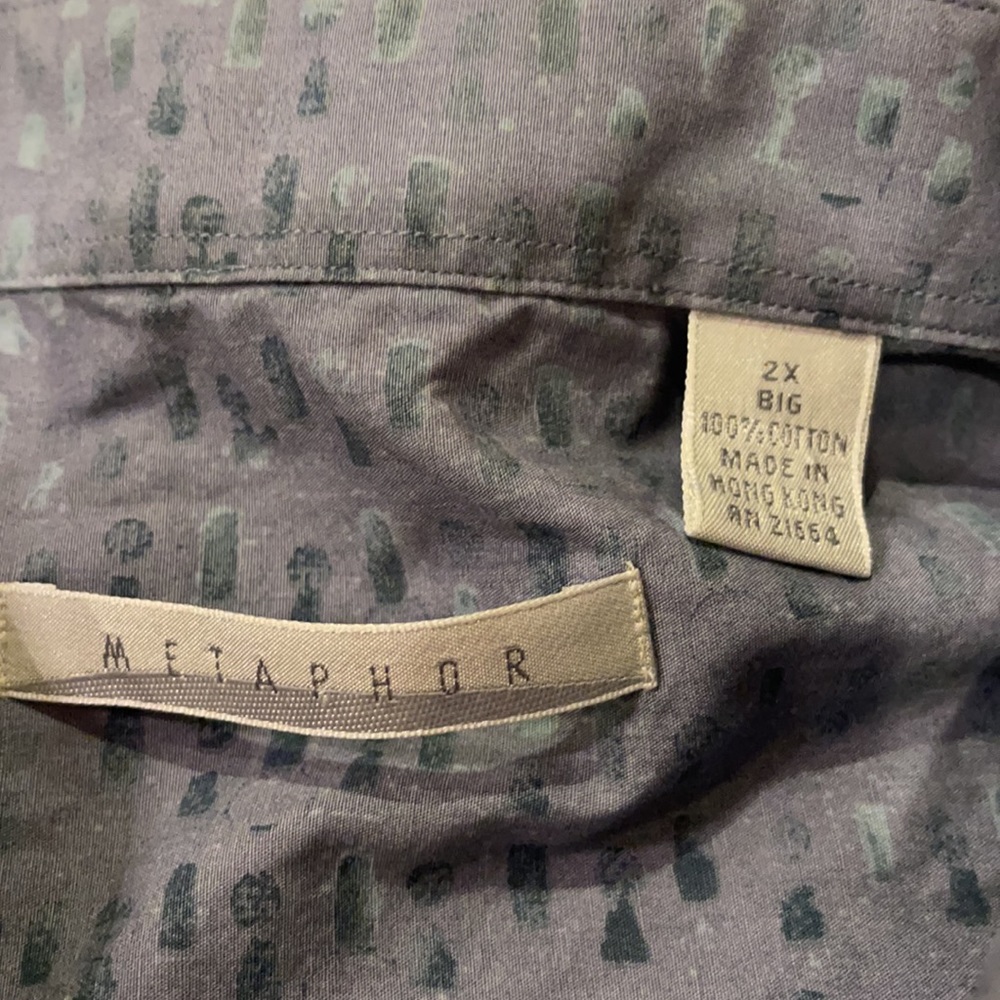 Metaphor slate blue button down - Picture 6 of 9